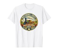 Baltimore and Ohio Railroad 1827 Vintage Train T-Shirt