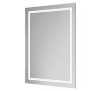 Baltimore Bluetooth Illuminated Dimmable LED Mirror with Demister and Touch Sensor | Glass/Aluminium | 600mm x 800mm