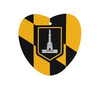 Baltimore City Flag Car Air Freshener Automotive Aromatherapy Tablets Hanging Scented Cards Rearview Mirror Love form