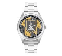 Baltimore City Flag Simple Stainless Watch Fashion Designer Wristwatch Easy Reader Analog Watches Gifts for Men