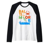 Baltimore Maryland Souvenir Men Harbour Baltimore Raglan Baseball Tee
