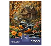 Baltimore Orioles Jigsaw Puzzle for Game 1000 Pieces Forest Stream for Beginners Puzzle Starters Anxiety Relief Small Gift Idea 70x50cm/1000pcs