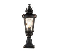 Baltimore Outdoor Pedestal Lantern IP44 - Weathered Bronze by Elstead