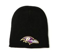 Baltimore Ravens Black Skull Cap - NFL Cuffless Beanie