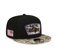 Baltimore Ravens NFL Cap New Era Black Logo Fitted Hat - New