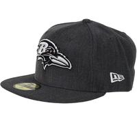 Baltimore Ravens NFL Cap New Era Grey Logo Fitted Hat - New