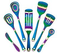Baltique Mumbai Collection 7 Piece Cooking Utensil Set, Safe for Nonstick