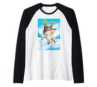 Balto Movie Poster Raglan Baseball Tee
