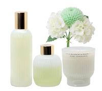Baltus Flowerbomb Gift Set 3pc Diffuser Room Spray Candle Apple Blossom Magnolia