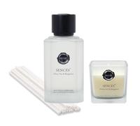 Baltus Fragrance Gift Set Reed Diffuser Scented Candle White Tea Bergamot Scent
