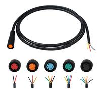 baluoqi Extension Cable 2Pin/3Pin/4Pin/5Pin/6Pin Waterproof Plug with A Single Connector DIY Ebike Line for Electric Bicycle Light/Throttle/Ebrake/Display Ebike Parts (3Pin Female)