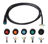 baluoqi Extension Cable 2Pin/3Pin/4Pin/5Pin/6Pin Waterproof Plug with A Single Connector DIY Ebike Line for Electric Bicycle Light/Throttle/Ebrake/Display Ebike Parts (4Pin Female)