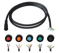 baluoqi Extension Cable 2Pin/3Pin/4Pin/5Pin/6Pin Waterproof Plug with A Single Connector DIY Ebike Line for Electric Bicycle Light/Throttle/Ebrake/Display Ebike Parts (6Pin Female)