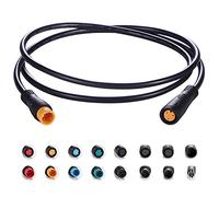 baluoqi Extension Cable 3Pin Waterproof Plug Female to Male Works for Electric Bicycle Light/Throttle/Ebrake/Display Ebike Parts Extend Wire(3pin, 50cm)