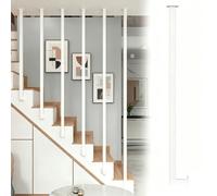 Baluster Post, Sidewall to Ceiling Mounted Support Railing with Flat Bracket Base and Screws Kit, Modern Stair Spindles Guardrail for Home and Villa