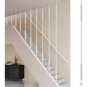 Baluster Posts for Staircase, Swivel Connector Bracket Steps Fence Pole, Customizable Height Attic Column, Indoor Simple Guardrail