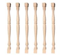 Baluster Spindles, Wooden Spindles 6Pcs 13x1 Inch Unfinished DIY Friendly Wooden Baluster for Staircase, Handrail, Woodworking, Furniture, Spindle