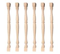 Baluster Spindles, Wooden Spindles 6Pcs 13x1 Inch Unfinished DIY Friendly Wooden Baluster for Staircase, Handrail, Woodworking, Furniture, Spindle