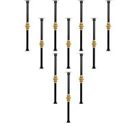 Balustrade Posts Handrails Stair Spindle with Screws & Flat Brackets, 95cm High Round Railing for Indoor Outdoor Use, Pack of 1/10/20/30/40/50