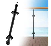 Balustrade Railing Post for Garden & Deck Adjustable Height 60-120cm A-Corner Design 110cm Tall - Stylish & Safe Solution for Outdoor Spaces