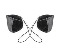 Baluue 1 Pair Driving Shoe Heel Protectors for Unisex Wear Resistant Black Heel Covers with Elastic String and Polyester Material Portable Comprehensive for Long Distance Driving