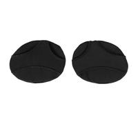 Baluue 1 Pair Silicone Forefoot Pad with Toe-Separating Design and Forefoot Arch Support for High-Heeled Shoes, Black Gel Half Yard Insoles for Walking and Shopping Comfort