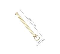 Baluue 10 Set Folding Fan Shaft Rivets Replacement Kit for DIY Hand Fan Repair Golden Decorative Fasteners with Rings Precision Restoration and Maintenance Accessories for Paper