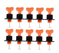 Baluue 100 Pcs Reusable Tile Leveling System Plastic Tile Leveler Locator Tools for Wall and Floor Tiling DIY Grouting Tools with Special Key and Reduced Stress