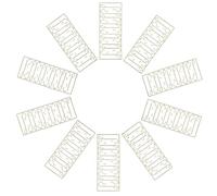 Baluue 100pcs Golden S-Shaped Christmas Ornament Hooks for Tree Decorations, Plastic Material with Aesthetic and Practical Design, Versatile Use for Hanging Baubles and Lights in Offices