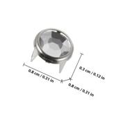 Baluue 100pcs Metal Hollow Rivets Claw Studs for DIY Clothing Hats Shoes Bags Decorative Fasteners with Smooth Surface Easy Craft Embellishments for Punk Style Accessories