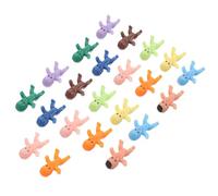 Baluue 100pcs Multicolor Miniature Figurines for Dollhouse Miniatures Tiny King Girl Party Decorations Shower Game Supplies and Cupcake Toppers Craft Embellishments