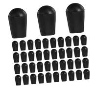 Baluue 100pcs Plastic End Sleeve Caps for Clothes Hangers Round Tube Protective Covers Easy to Install Prevents Scratches for Home Laundry Hooks and Drying Racks