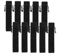 Baluue 100pcs Velvet Pencil Case Pen Packaging Pouch for School Office Travel Drawstring Pen Sleeve for Fountain Protection