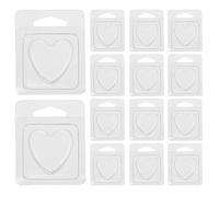 Baluue 100pcs Wax Melt Molds Clamshell for DIY Candles Soap Making Reusable Plastic Wax Melt Containers Shaped for Candle Making Supplies