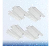 Baluue 100Pcs White 12Cm Makeup Brush Protective Covers PE Plastic Mesh Sleeves Makeup Brush Protectors and Travel