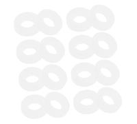 Baluue 100pcs White Drum Kit Washers Drum Set Accessories Plastic Pads Non-slip Clutch Gasket for Percussion Instrument Mounting Hardware Suitable for Jazz and Rock