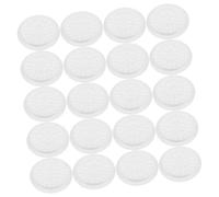 Baluue 100pcs White Floral-shaped Eyelash Glue Holder Tray Disposable False Lash Adhesive Pads for Eyelash Extensions