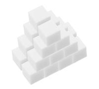 Baluue 100pcs White Nail Polish Sponge Puff for Accurate Application and Smooth Blending, Cubic Shape Manicure Tool for Nail Art Accessories and Gradient Effects