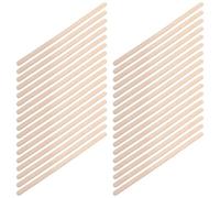 Baluue 100pcs Wooden Waxing Applicator Tools round Edge, Comfortable and Efficient Wax Stick for Hair Removal, for Shaping Eyebrows and Full Body Waxing