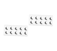 Baluue 10pairs Natural Look Fake Eyelashes Reusable Thick and Dense Manmade Fiber Lashes for Effortless Daily Makeup Your Eyes Beautiful Volume and Style