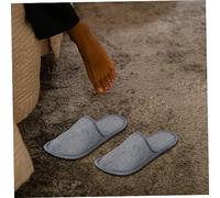 Baluue 10Pairs Non-slip Disposable Cotton Linen Slippers Breathable Home Spa Guest Shoes One Fits All Soft Comfortable Hotel and Travel Footwear