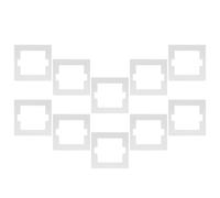 Baluue 10pcs 86 Type Fire-Resistant Outlet Gasket Seal Kit, Flame Retardant Rocker Switch Protector, Indoor Socket Fireproof Sealing Pads for Electrical Outlet Covers