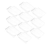 Baluue 10pcs Acrylic Makeup Mixing Palette for Women Eyeshadow Foundation Mixing Tray Small Nail Art Palette for Manicure