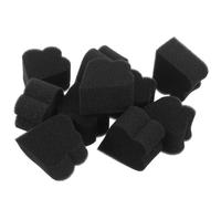 Baluue 10pcs Black Makeup Sponge Puff for Women Wet Dry Dual-use Cosmetic Sponges Smooth Application Face Painting Small for Kinds of Cosmetics