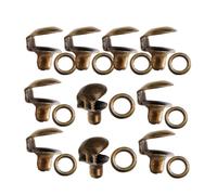 Baluue 10pcs Boot Lace Hooks Boot Lace Buckles Metal Sturdy Lightweight Not Easy to Deform Suitable for Most Styles Outdoor Use Classic Stylish Design for High-top Sneakers and Purse