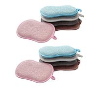 Baluue 10pcs Dishwashing Sponge Cloths Kitchen Cleaning Sponge Pads Dishwashing Pad for Household Cleaning Multipack Scrub for Washing up Random Color