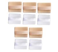 Baluue 10pcs Double-sided Velour Makeup Powder Puff Washable Mineral Powder Applicator for Loose for Professional and Home Use Skin and White Included