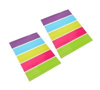 Baluue 10pcs Dry Erase Sentence Strips Non-magnetic Four-grid Three-line Reusable Writing Cards for Classroom Teachers and Students Colored Laminated Strips for Guided Reading and