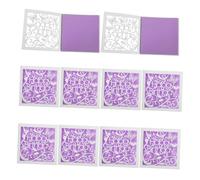 Baluue 10Pcs Elegant European Style Butterfly Birthday Greeting Cards for Women Daughters Handcrafted Paper Cutout Design with Writable Surface Purple Party Invitations for Celebrations
