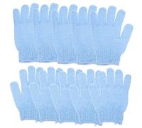 Baluue 10pcs Exfoliating Shower Gloves Body Scrubbers for Smooth Skin Care for Hand Deep Your Skin for Daily Bathing